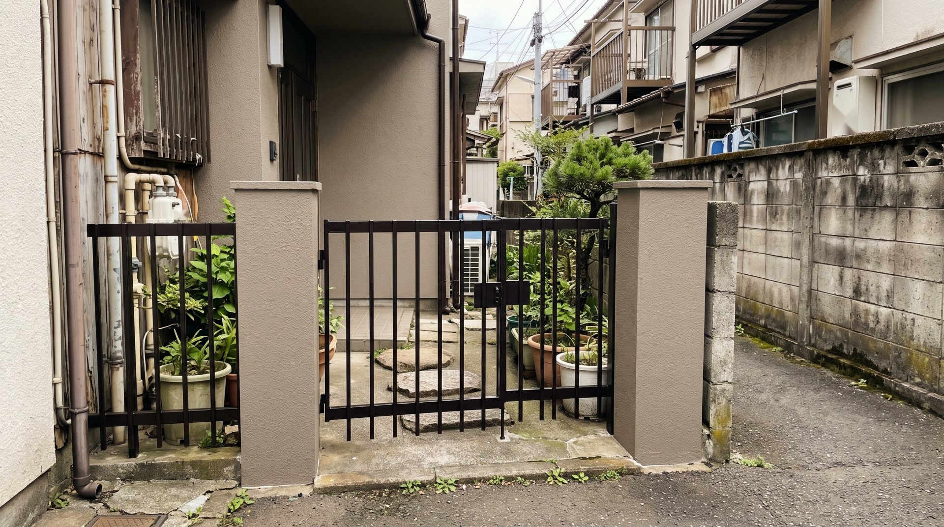 塗り替えを終えた門まわり（イメージ）